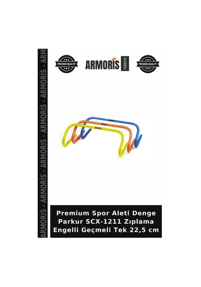 Premium Spor Aleti Denge Parkur Scx-1211 Zıplama Engelli Geçmeli Tek 22,5 Cm Çok Renkli