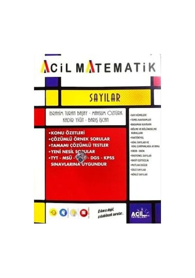 TYT Acil Matematik Sayılar Parlayan Ayraç Hediye