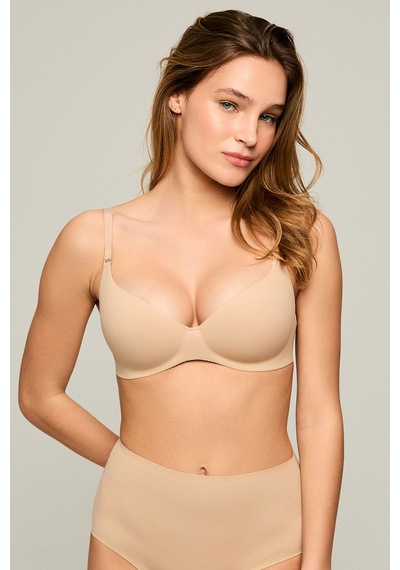 Kom İç Giyim Linda Dikişsiz Push Up Dolgulu Sütyen - Ten