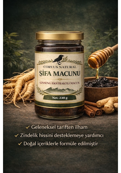 Ballı Bitkisel Karışım Şifa Macunu 230 Gr.