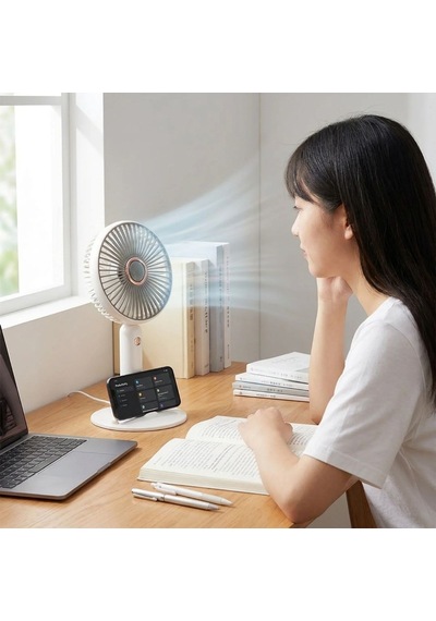 Buffer 3 Kademeli Masaüstü Fan - Telefon Tutuculu Standlı Taşınabilir Mini Fan Zb161