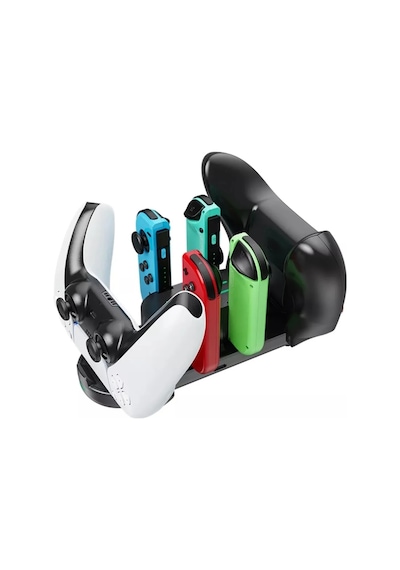 6 In 1 Şarj Standı Çok Fonksiyonlu Ps5 Xbox Serisi X Switch Pro