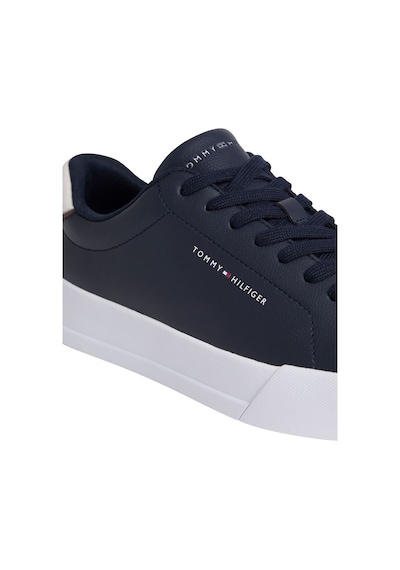 Tommy Hilfiger Th Court Lth Detaıl Ess Erkek Mavi Sneakers - Fm0fm05367