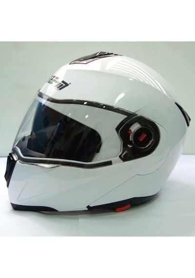 Free-M 961 Çeneden Açılır Kask Güneş Vizörlü (Beyaz)
