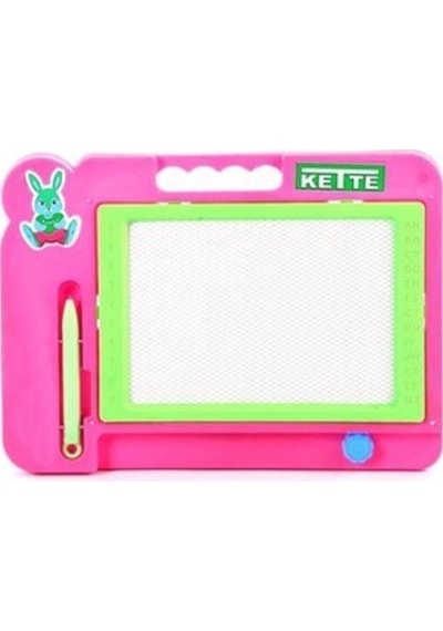 Kette Toys Kette Yaz Sil Mıknatıslı Manyetik Yazı Tahtası Orta Boy Pembe