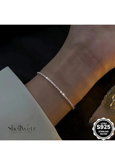 Seremoni 925 Ayar Gümüş Bileklik Sevgilinize Ve Annenize Verilecek En Güzel Gümüş Hediyesi Çok Renkli