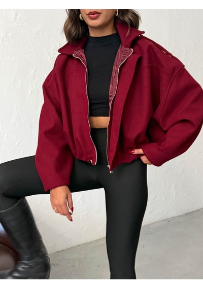 Verymoda Kaşe Mont F2047 Bordo