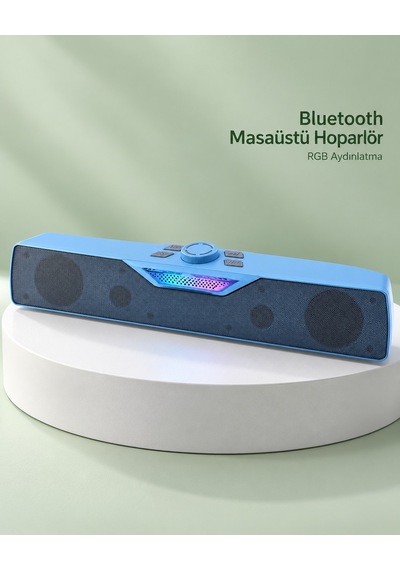 Rgb Işıklı Bluetooth 5.4 Masaüstü Soundbar Hoparlör Usb Ve Tf Kart Destekli Mi Tkdytgsz4v11g9694n7