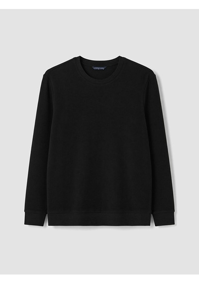 Lcwaıkıkı Classic Siyah Bisiklet Yaka Erkek Sweatshirt