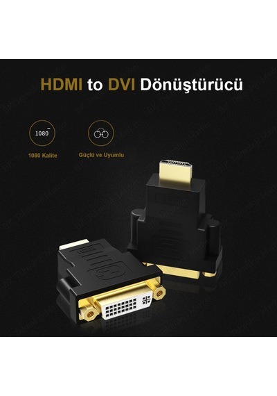 Hdmı Erkek - Dvı Dişi 24+5 Dönüştürücü