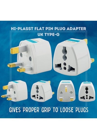 Kyrotech Uluslararası Seyahat Adaptörü 2 Li Set, Tip C Avrupa, Tip G İngiltere Adaptör Fişi, 15