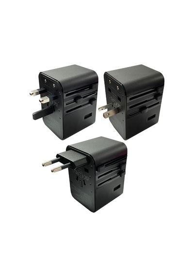 Lexroo 45w Şarj Cihazı Ve 2x Usb Ve 3x Type-c Girişli Universal Seyahat Adaptörü