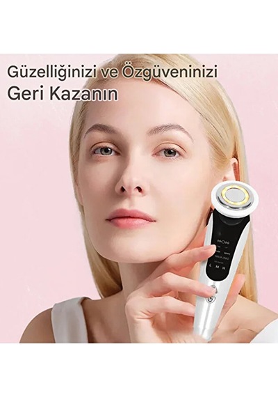 Şarjlı Boyun Ve Yüz Masaj Sıkılaştırıcı Cihaz 7 Mod Kolajen S