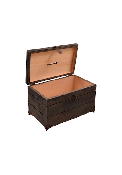 Retro Tipbox 24cm X 14cm Genişlik 12cm Yükseklik Siyah