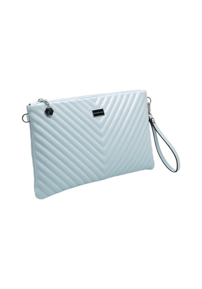 Silver Polo Crash Mavi Kapitone V Kadın Portföy Ve Clutch El Çantası Sp1034