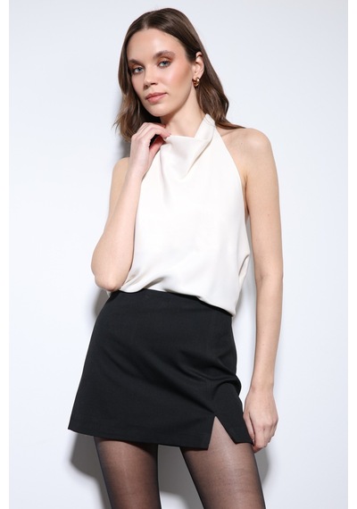 Antioch Saten Halter Kadın Top Taş