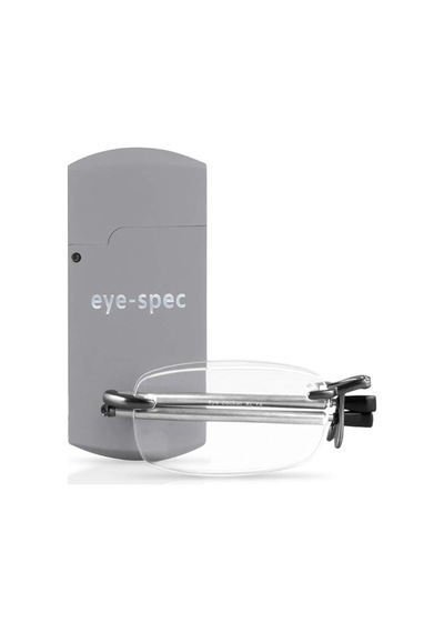 Eye Spec Katlanabilir Çerçevesiz Gözlük Ultra Hafif Ve Şık Tasarım +1.50 Aksesuar Setleri Gri 140 Mm