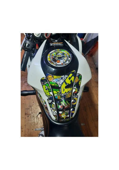Hades Yamaha R25 2014-2019 Uyumlu Tank Pad Seti Rossi Depo Koruma Siyah