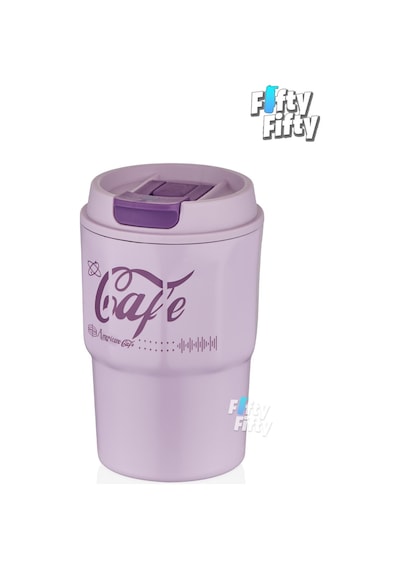 Vagonlife 2'li Çelik Termos-kahve Bardağı Seti 750ml Çift Kullanım Termos//450ml Mug Kahve Bardağı Lacivert - Mor