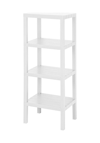 Mithra Life 4 Katlı Plastik Beyaz Banyo Mutfak Rafı Mıt1049 Beyaz