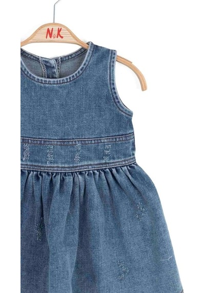 Nk Kids Kız Bebek Emilia Elbise Nk-71700 Mavi