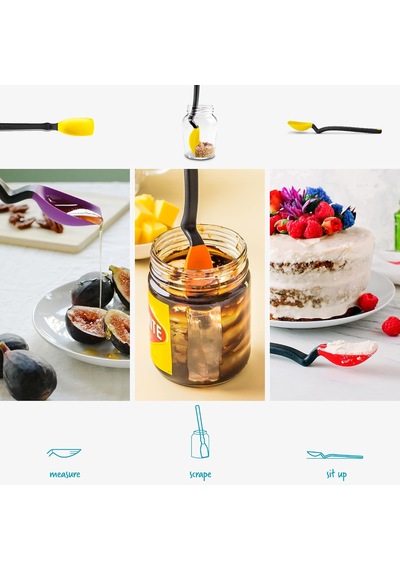 Mini Supoon Silikon Kaşık, Sarı