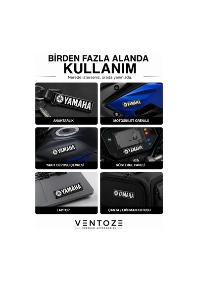 Yamaha Damla Etiket 3d Reçine Logo Sticker Oto Araç İçi Dekoratif Aksesuar 6x1,5 Cm