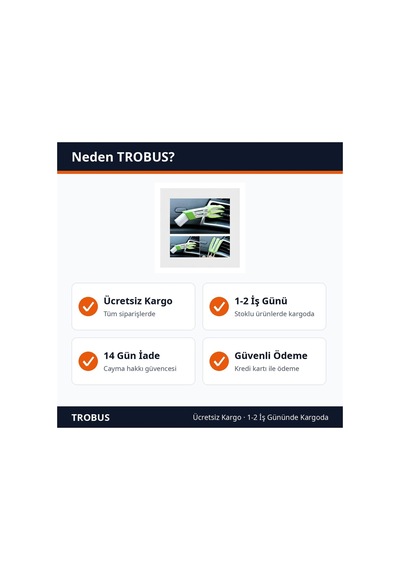 Trobus Klima Izgara Temizleme Fırçası Detay Süngerli Uçlu Yeşil Beyaz