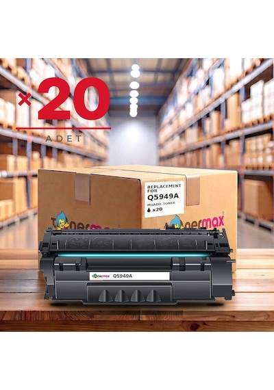 Hp Laserjet 1320nw Uyumlu Toner Çipli Q5949a 20'li 2.500 Sayfa