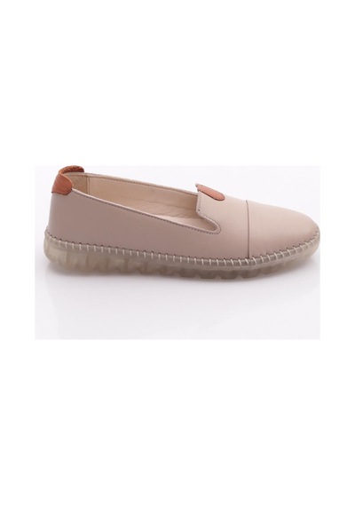Dgn P01 Bayan Strobelli Anatomic Footwear Deri Ayakkabi Gümüş
