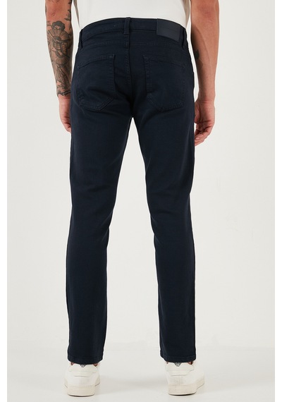 Buratti Pamuklu Regular Fit Normal Bel Boru Paça Jeans Erkek Kot Pantolon 2211C40Parma Lacivert