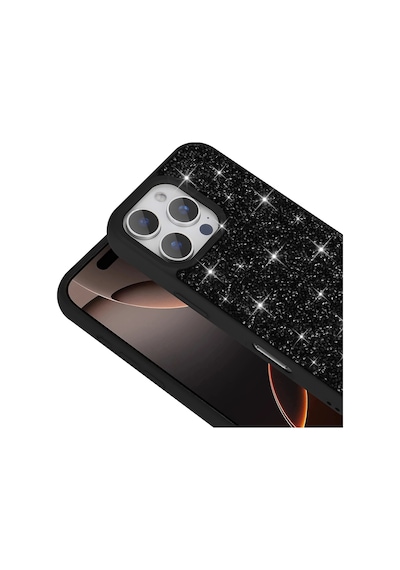 Apple Uyumlu iPhone 16 Pro Max Kılıf Parlak Taşlı Tasarım Zore Pırlanta Kapak Pembe