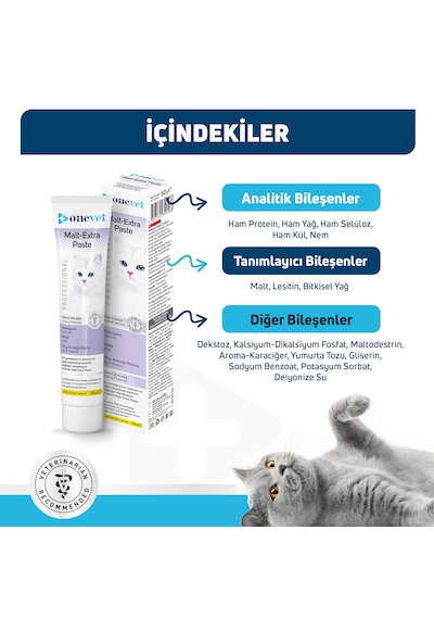 Onevet Malt Extra Paste Tüy Yumağı Önleyici Kedi Maltı 50 Gr