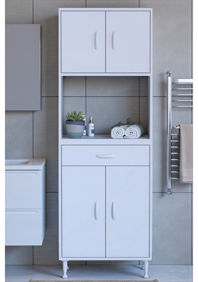 Eliusta Artex 65 Cm Yüksek Organizasyonlu Boy Dolabı 65x173x32,5 Cm Beyaz Banyo/mutfak Dolabı Beyaz Eliusta Artex 65 Cm Yüksek Organizasyonlu Boy Dolabı 65x173x32,5 Cm Beyaz Banyo/mutfak Dolabı Beyaz