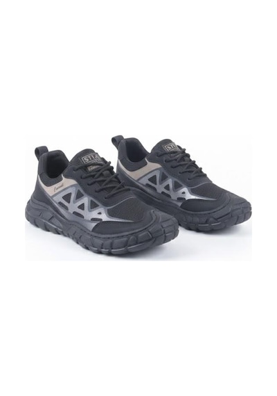 Pepita E097 Rahat Özel Tasarım Günlük Sneaker Erkek Spor Ayakkabı Siyah