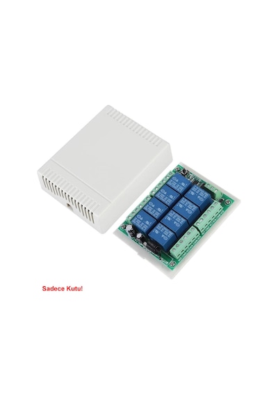 Plastik Elektronik Proje Kutusu 100 X 80 X 29mm Beyaz Renk Duvar Montaj Tip Elektronik Devre Protot