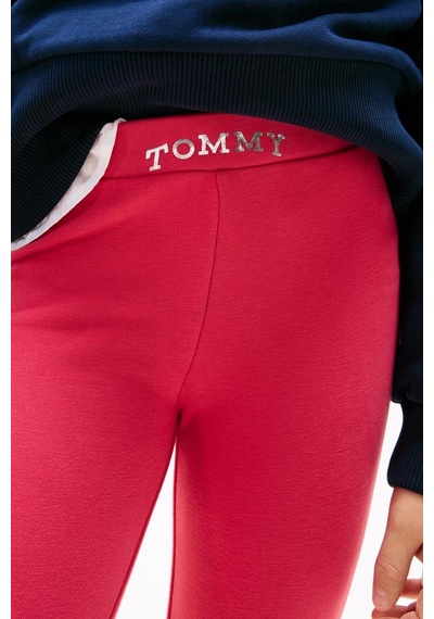 Tommy Hilfiger Kız Çocuk Tayt Kg0kg08980 Vintage Cerise/ancient White