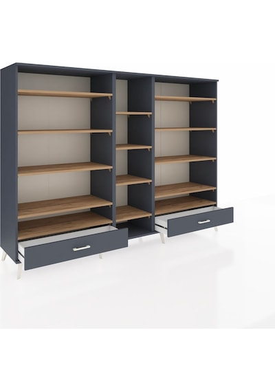 Hyperion Dolap 14 Raflı 2 Çekmeceli 220x44x163 Antrasit-çam/antr Antrasit-çam/antrasit Hyperion Dolap 14 Raflı 2 Çekmeceli 220x44x163 Antrasit-çam/antr Antrasit-çam/antrasit