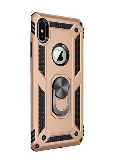 Apple Uyumlu iPhone XS Max Kılıf Vega Standlı Yüzüklü Mıknatıslı