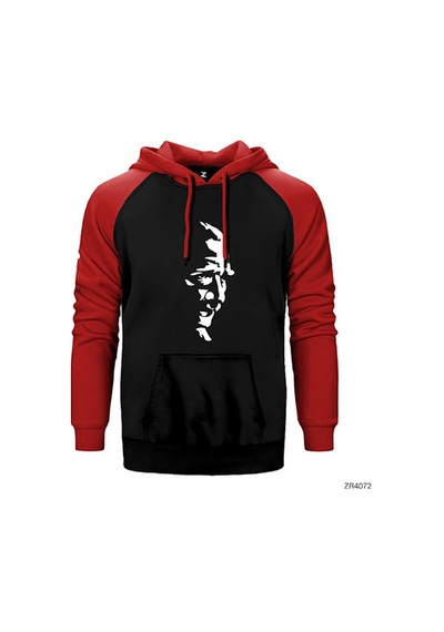 Mustafa Kemal Atatürk Silüet Sarı Renk Reglan Kol Sweatshirt / Hoodie