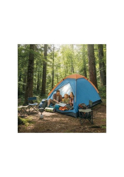 Buffer 4 Kişilik Kamp Çadırı Manuel Kurulum Düz Kapılı Outdoor Dayanıklı Kamp Doğa Çadırı 200 X 200 Yeşil