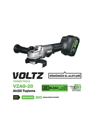 Voltz Vzag-20 Akülü Taşlama 20v 5.0 Ah