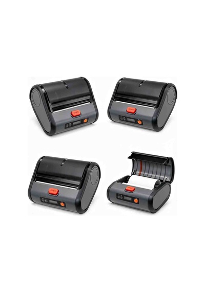 F6204 Taşınabilir Bluetooth Termal Yazıcı 110 Mm Geniş Baskı Şarjlı Kablosuz Fiş Etiket Ve
