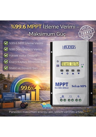 Havanesis Solar-50amps-100 12/24v 50a Mppt Şarj Kontrol Cihazı S50amps100