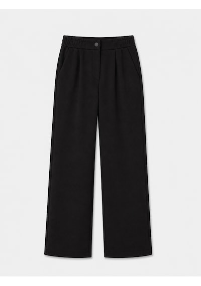 Xint Siyah Pamuk Dokulu Oversize Sweat Pantolon 470462