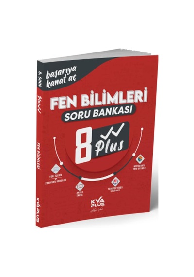 Kva Plus 8.Sınıf Lgs Fen Bilimleri Soru Bankası Kırmızı Seri