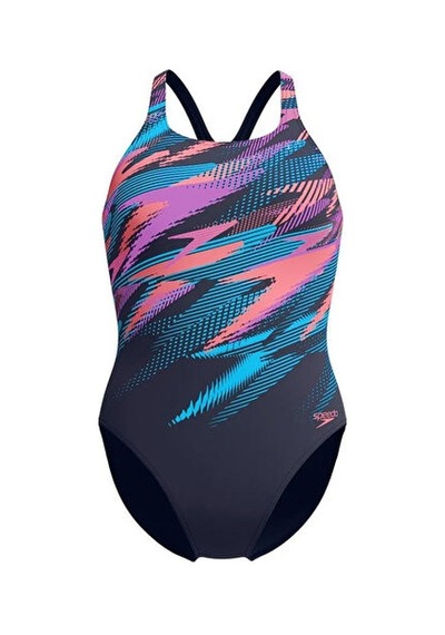 Speedo Speedo Digi Plmt Mdlt Af Navy Kadın Yüzücü Mayosu 8-00305518178 Lacivert Lacivert