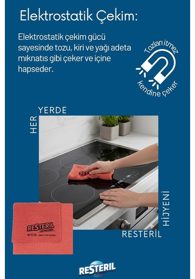 Tr Mikrofiber Bez, 3 Boyutlu Yüzey, Bebek Ve Çocuk Hijyen Seti, 37x37 Cm, 2'li Paket Genel