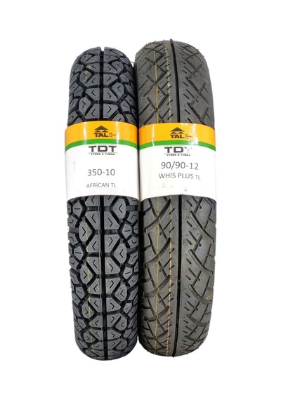350-10 Ve 90/90-12 Tl Tubeless - Dubleks Lastik Takımı