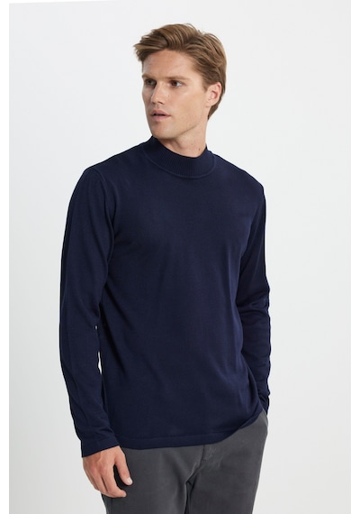AC&Co / Altınyıldız Classics Erkek Lacı Standart Fit Normal Kesim Yarım Balıkçı Yaka Triko Kazak Lacivert AC&Co / Altınyıldız Classics Erkek Lacı Standart Fit Normal Kesim Yarım Balıkçı Yaka Triko Kazak Lacivert